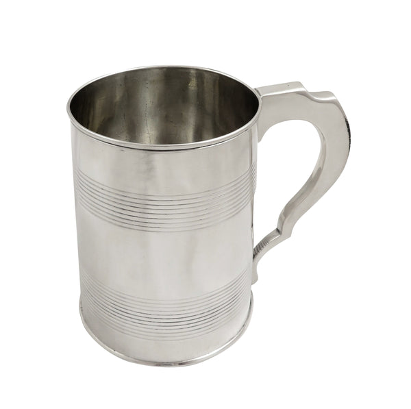 Antique Georgian Sterling Silver Tankard / Mug 1805