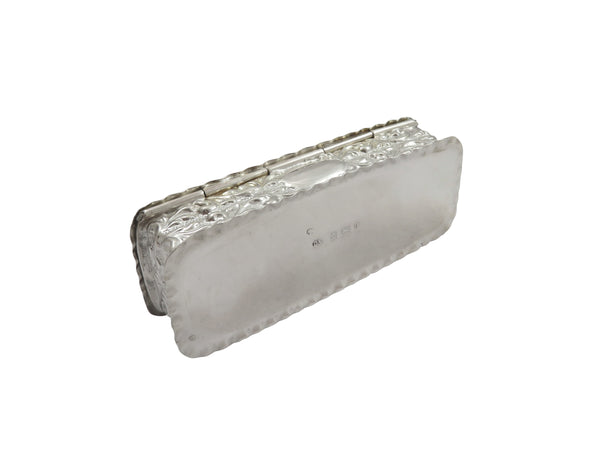 Antique Victorian Sterling Silver 3 1/4" Trinket Box 1900