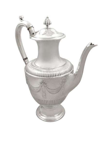 Antique Victorian Sterling Silver Coffee Pot 1881