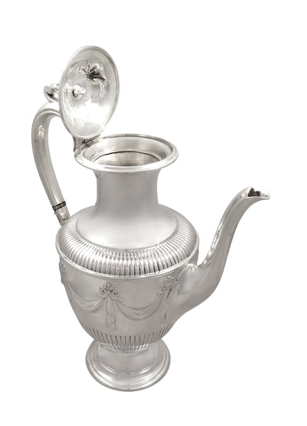 Antique Victorian Sterling Silver Coffee Pot 1881