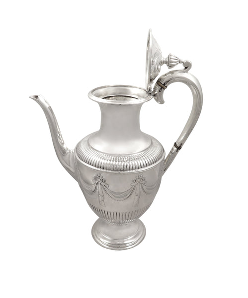 Antique Victorian Sterling Silver Coffee Pot 1881