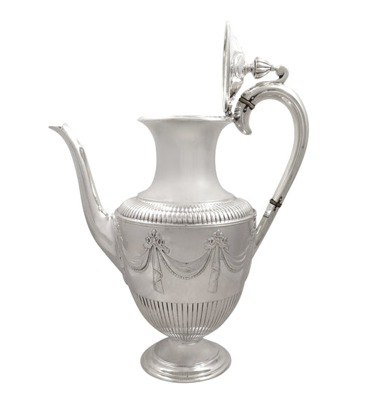 Antique Victorian Sterling Silver Coffee Pot 1881