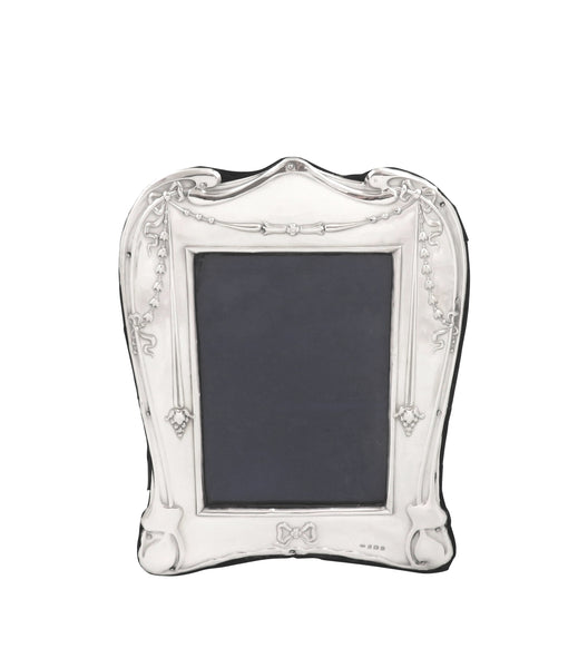 Antique Edwardian Sterling Silver 8" Photo Frame 1907