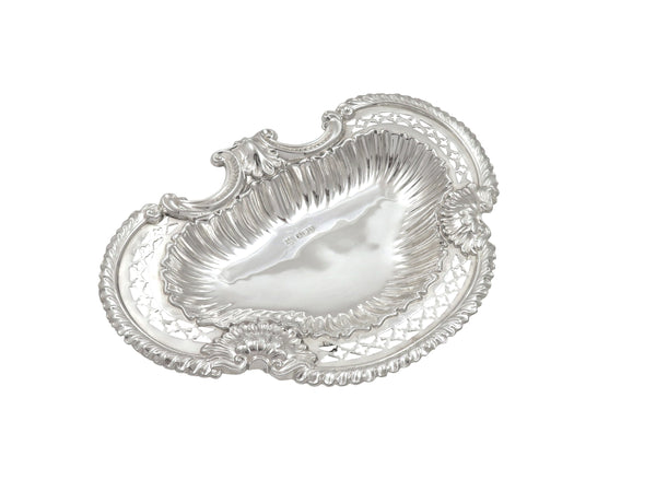Antique Victorian Sterling Silver 6" Dish 1894