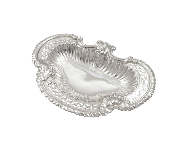 Antique Victorian Sterling Silver 6" Dish 1894