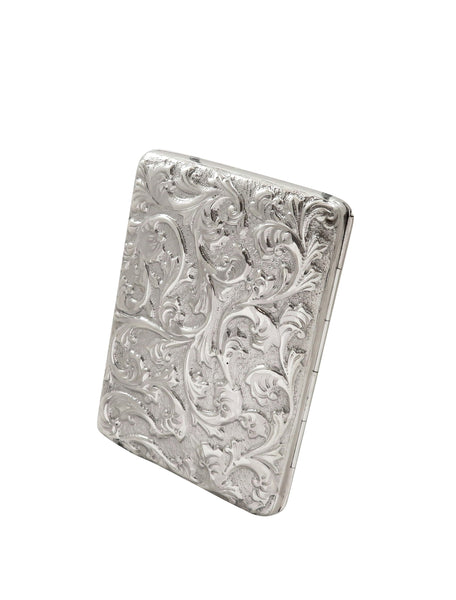 Antique Victorian Sterling Silver Card Case 1889