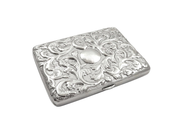 Antique Victorian Sterling Silver Card Case 1889