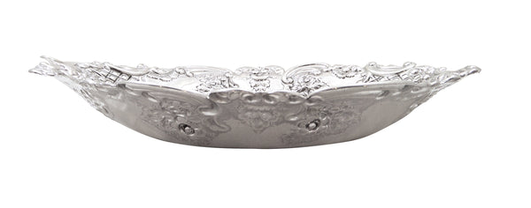 Antique Victorian Sterling Silver 12" x 8" Dish 1899