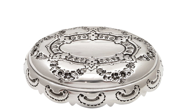 Antique Victorian Sterling Silver 8" Dish / Bowl 1882