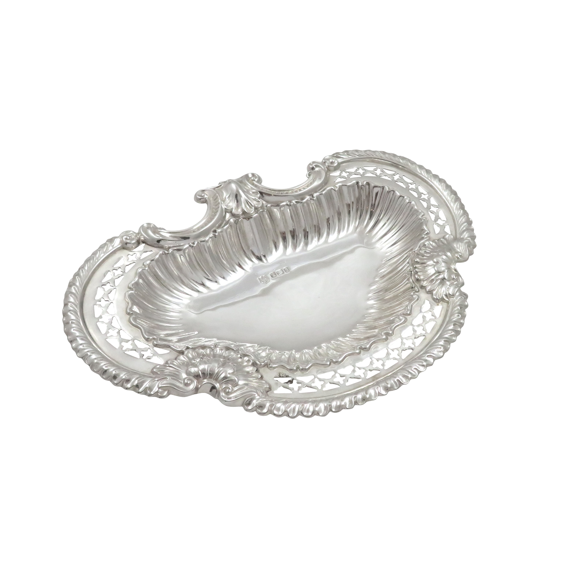 Antique Victorian Sterling Silver 6" Dish 1894