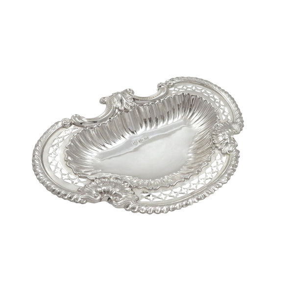 Antique Victorian Sterling Silver 6" Dish 1894