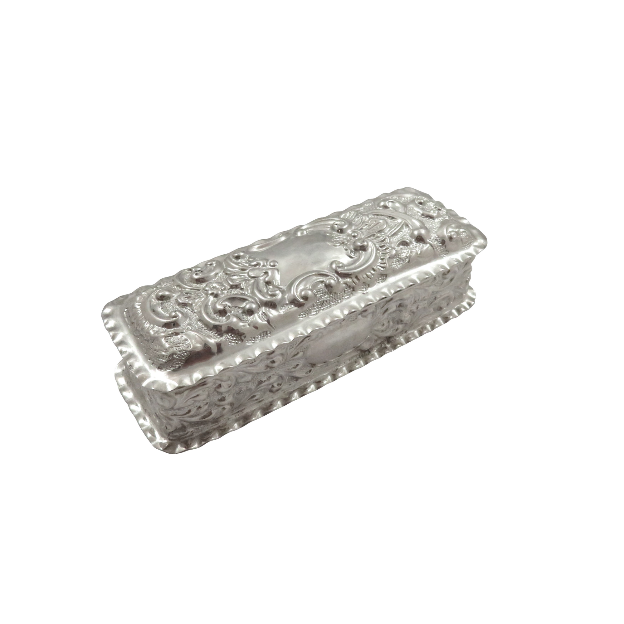 Solid silver trinket box discount